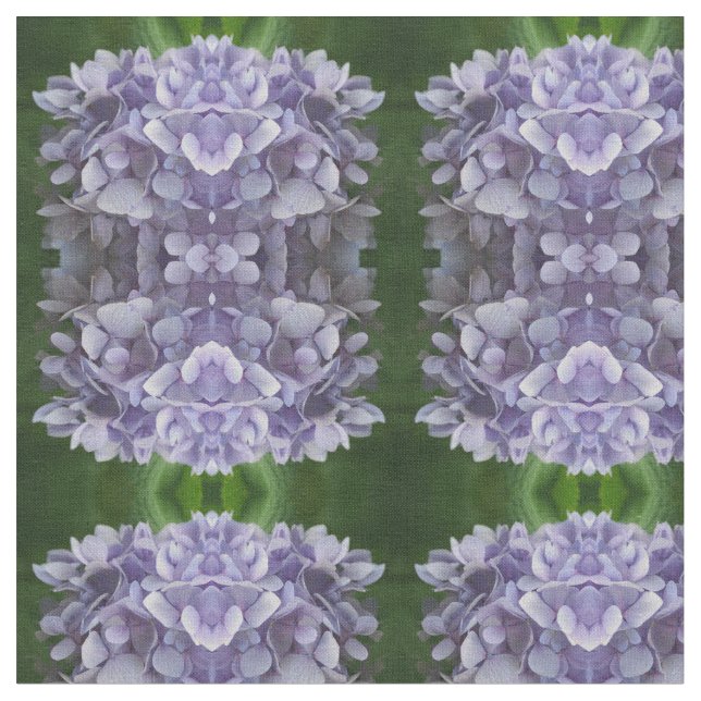 Tissu Blue Hydrangea Flower Petals Motif (Fermer)