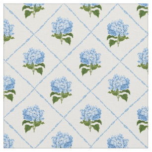 Tissu Blue Hydrangea Grandmillennial