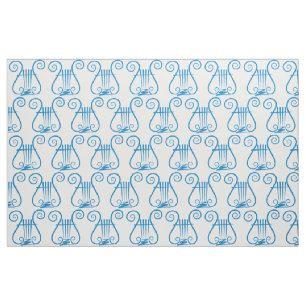 Tissu Blue Lyre