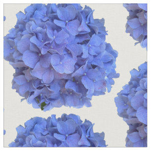 Tissu Blue periwinkel élégantes hydrangées florales