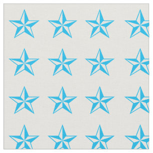 Tissu Blue Stars Rodeo Western Fabric