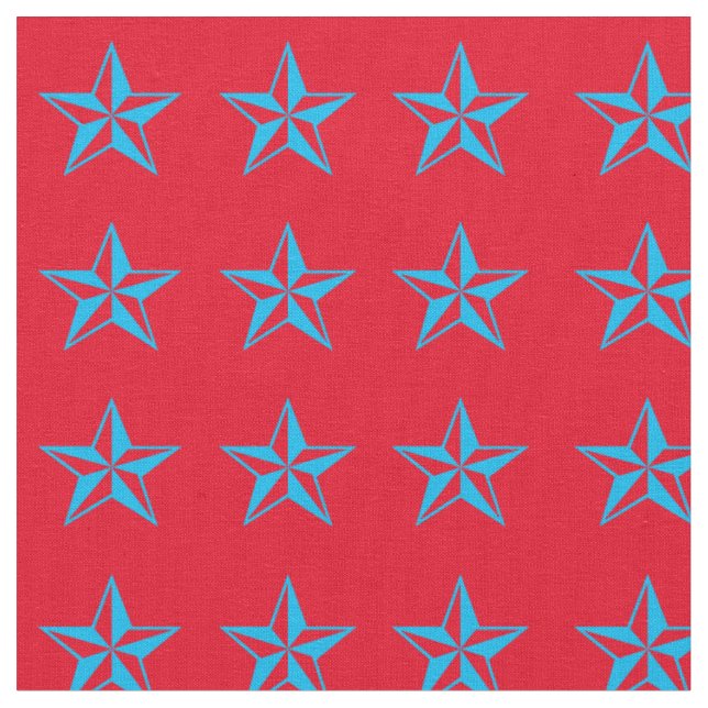 Tissu Blue Stars Rodeo Western Fabric (Fermer)