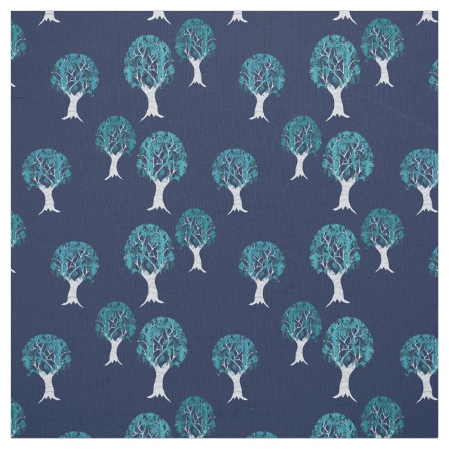 Tissu Blue Trees (Échantillon)