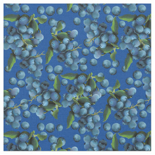 Tissu Blueberges pluvieuses