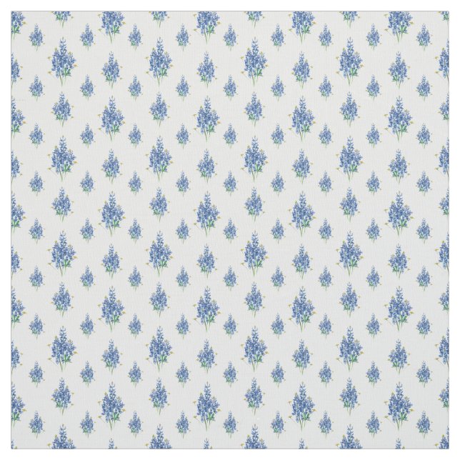 Tissu Bluebonnet et Fleur sauvage (Échantillon)