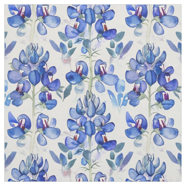 Tissu Bluebonnet Texas Wild Flower Motif (Échantillon)