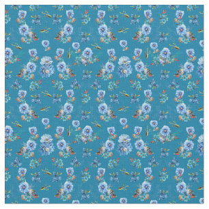 Tissu Blues de Cornflower en aquarelle