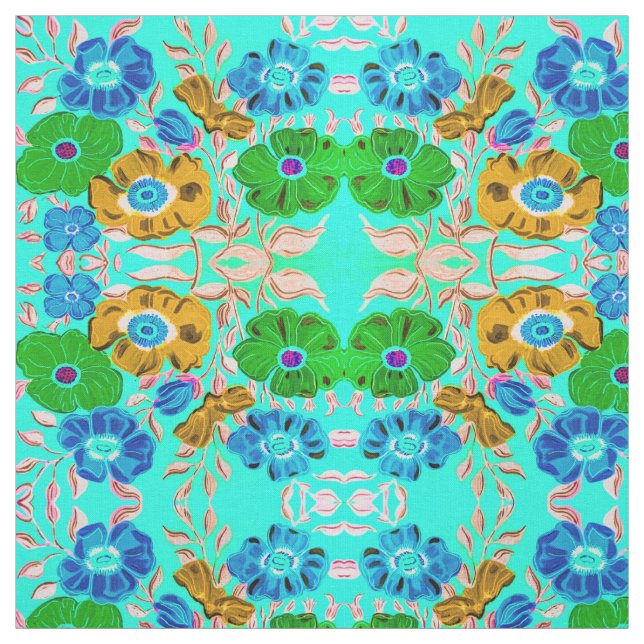 Tissu Blues de fin d'été (Échantillon)