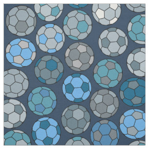 Tissu Blues Motif de balle de football