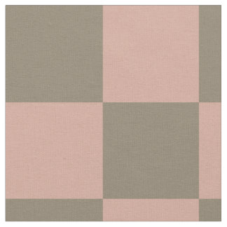 Tissu Blush Pink Neutral Checkerboard Cotton Fabric
