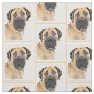 Tissu Boerboel Peinture - Cute Original Chien Art
