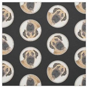 Tissu Boerboel Peinture Fawn Rouge Mastiff Animal de com