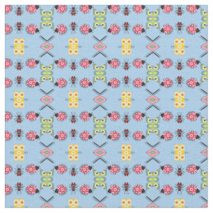 Tissu Bogues et papillons Fabric