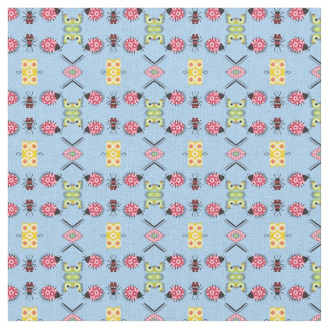 Tissu Bogues et papillons Fabric (Fermer)