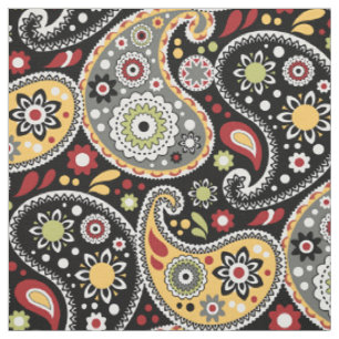 Tissu Bohême Baroque - Colonnes d'automne Paisley Impri