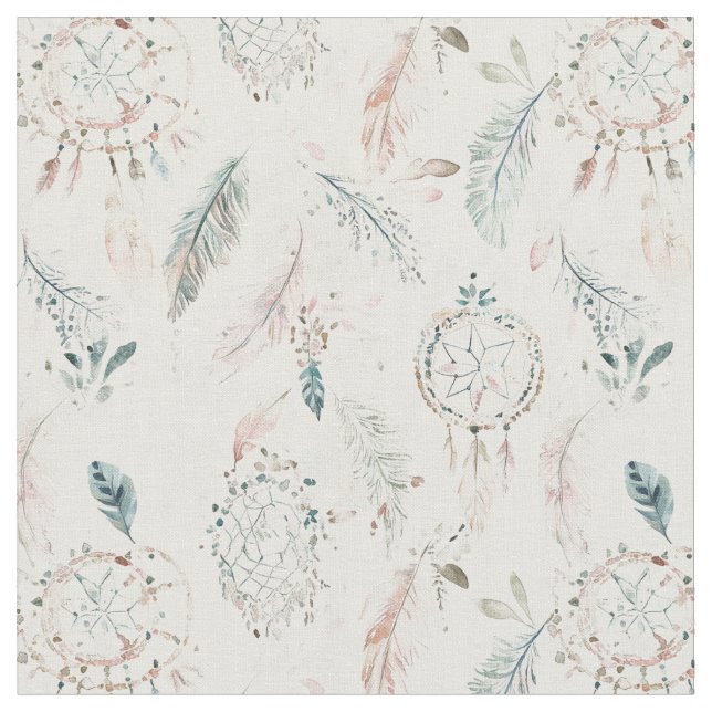 Tissu BOHO DREAMWEAVER et Plumes (Fermer)