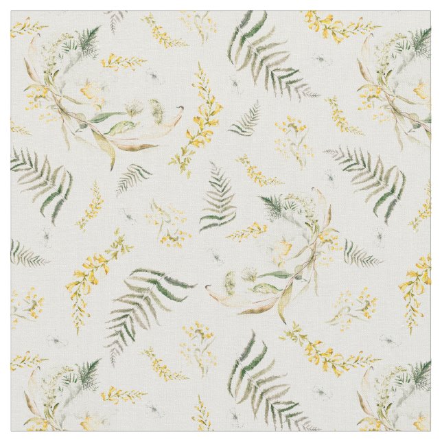 Tissu Boho Fleur sauvage de printemps (Fermer)