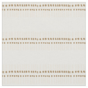 Tissu Boho géo lignes simples beige blanc rustique