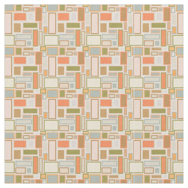 Tissu Boho Rectangles (Fermer)