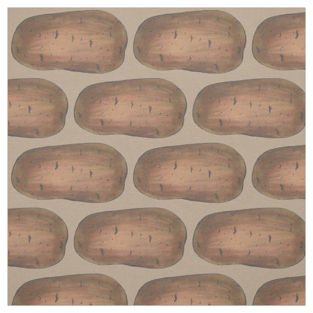 Tissu Boise Idaho ID Pomme de terre Brown Pommes de terr (Échantillon)