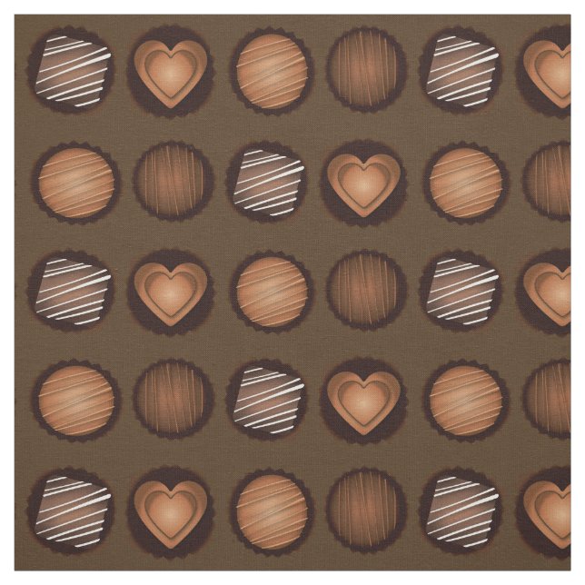 Tissu Boîte de chocolats Saint Valentin (Échantillon)