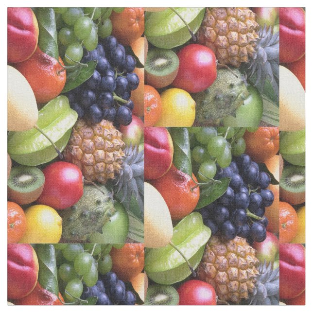 Tissu Bol de fruits frais (Fermer)
