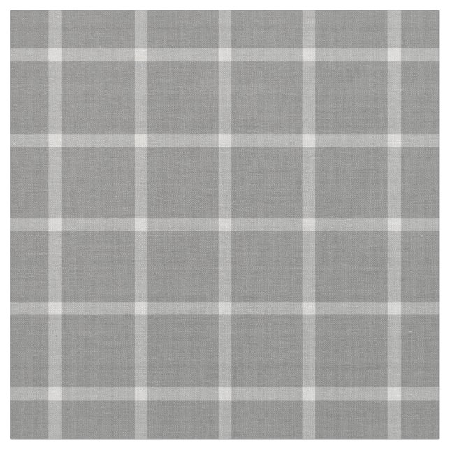 Tissu Bold Charcoal & White Check with Gray Accents (Fermer)