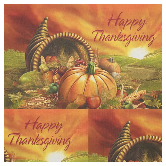 Tissu Bon thanksgiving 2A (Échantillon)