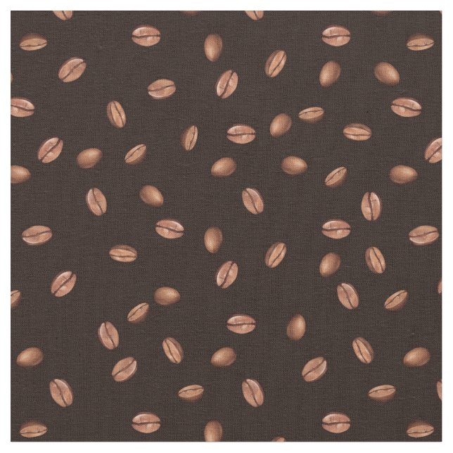 Tissu Bonheur des grains de café (Fermer)