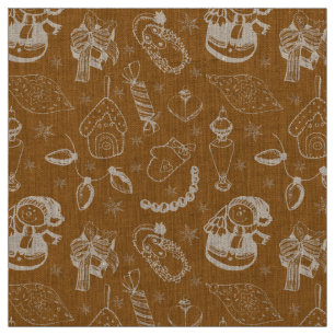 Tissu bonhomme de neige