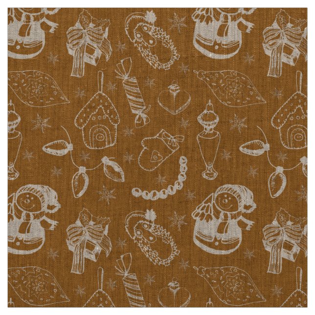 Tissu bonhomme de neige (Échantillon)