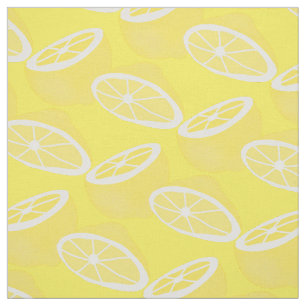 Tissu Bonjour Lemon, fruit jaune moderne