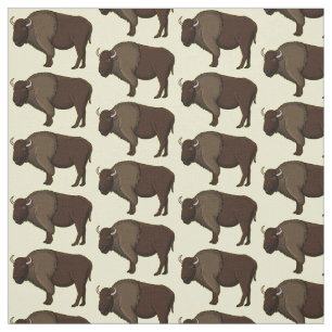 Tissu Bonne illustration de bison américain