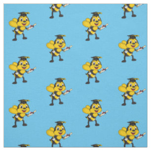 Tissu Bonne remise des diplômes des abeilles