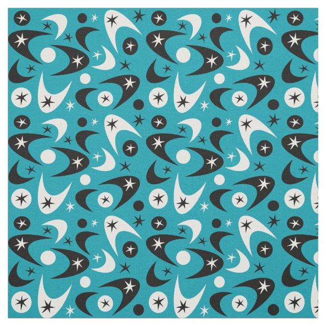 Tissu Boomerangs rétro (Échantillon)