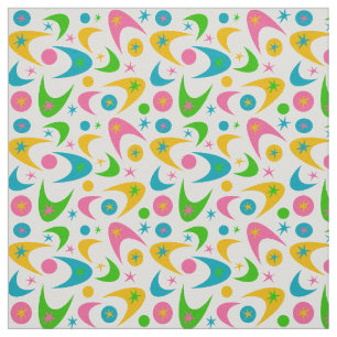 Tissu Boomerangs Rétro