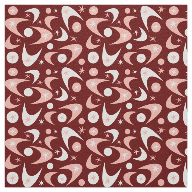 Tissu Boomerangs rétro (Échantillon)