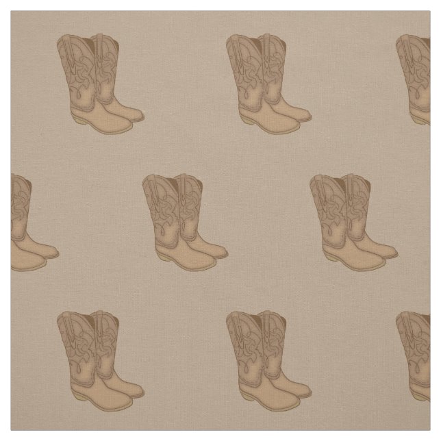 Tissu Boots de Cowboy Vintages (Échantillon)