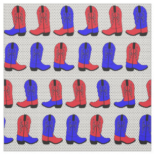 Tissu Boots rouges et bleus sur Arrière - plan à petit