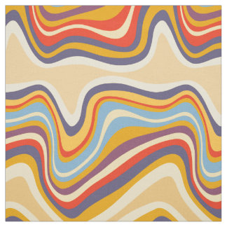 Tissu bord de mer rétro
