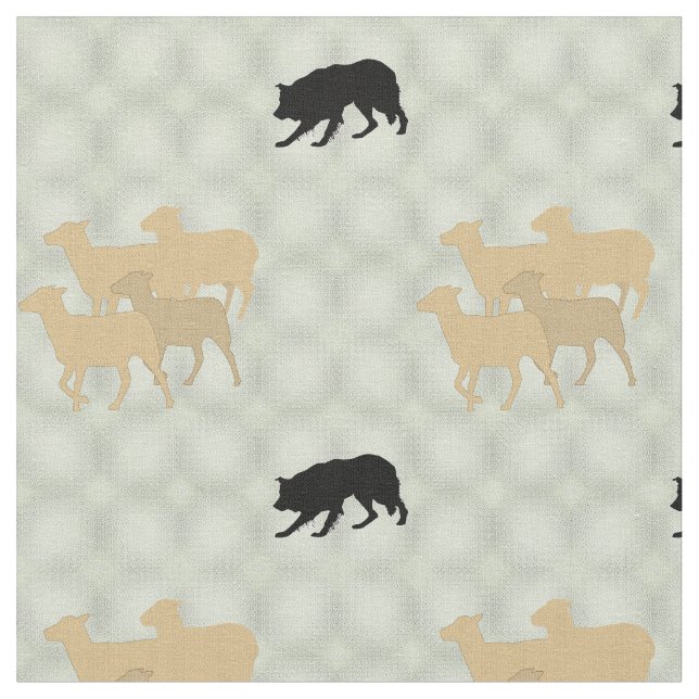 Tissu Bordure de l'ombre Collie ombre (Fermer)
