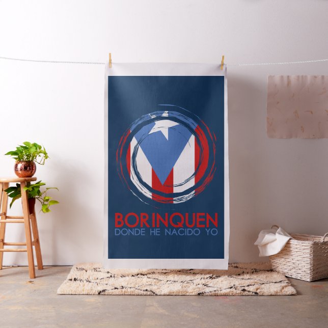 Tissu Borinquen : Drapeau de Porto Rico (In Situ)
