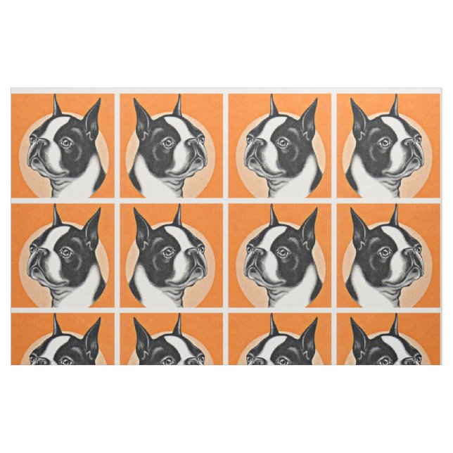 Tissu Boston terrier (Fat Quarter)