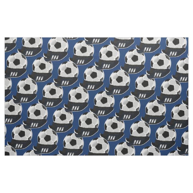 Tissu Bottes et boule du football du football de garçons (Fat Quarter)