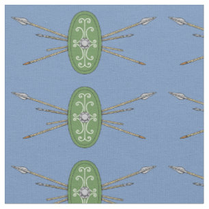 Tissu Bouclier celtique antique et oreilles
