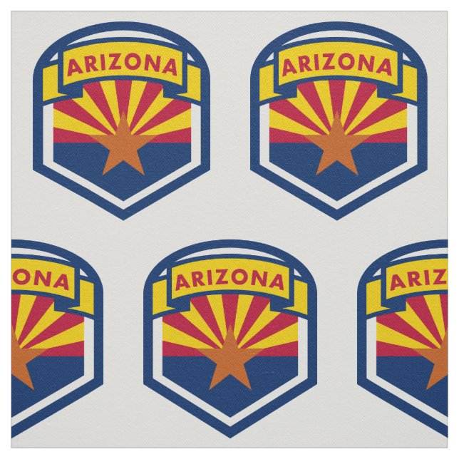 Tissu Bouclier d'état de l'Arizona (Échantillon)