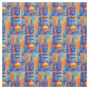 Tissu Bouddha Abstrait coloré
