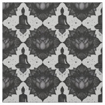 Bouddha Zen Lotus Fabric