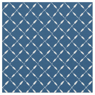 Tissu Bouées de pêche en bois nautique Motif géométr