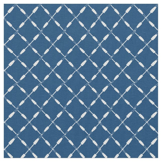 Tissu Bouées de pêche en bois nautique Motif géométrique (Fermer)